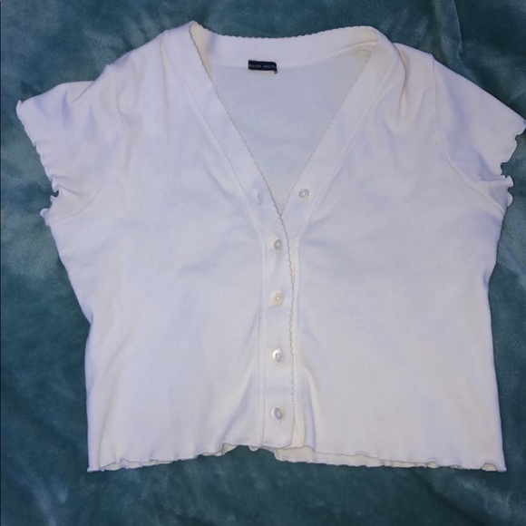 Brandy Melville Tops - Brandy Melville Button up white top.